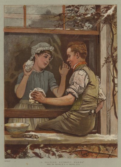 言葉のない絵（クロモリト） 作： Edward Killingworth Johnson